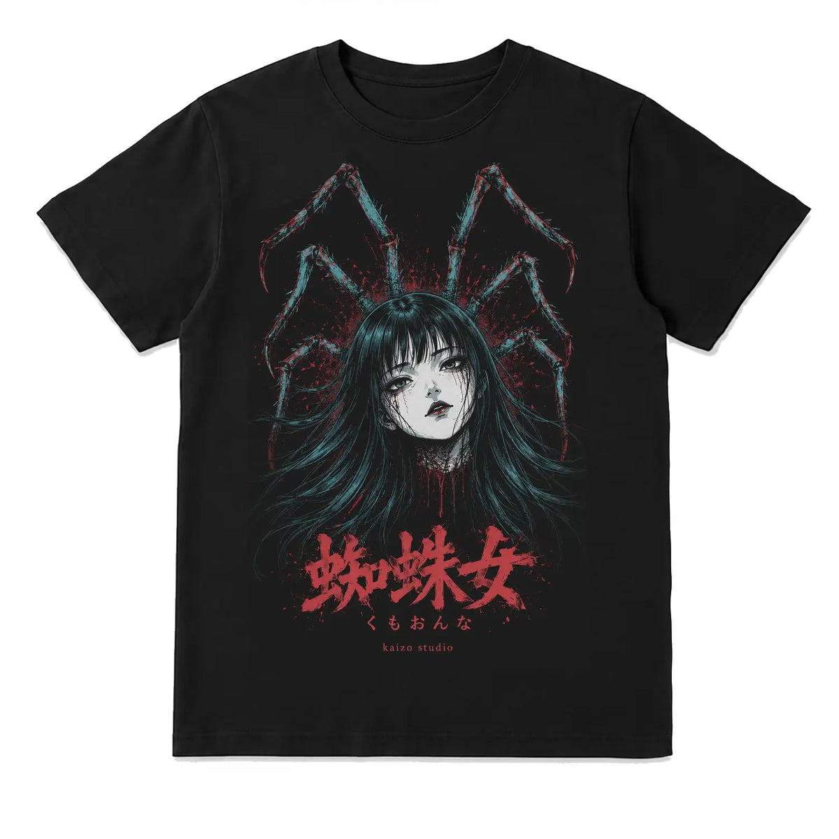 Spider Woman Japanese Horror T-Shirt