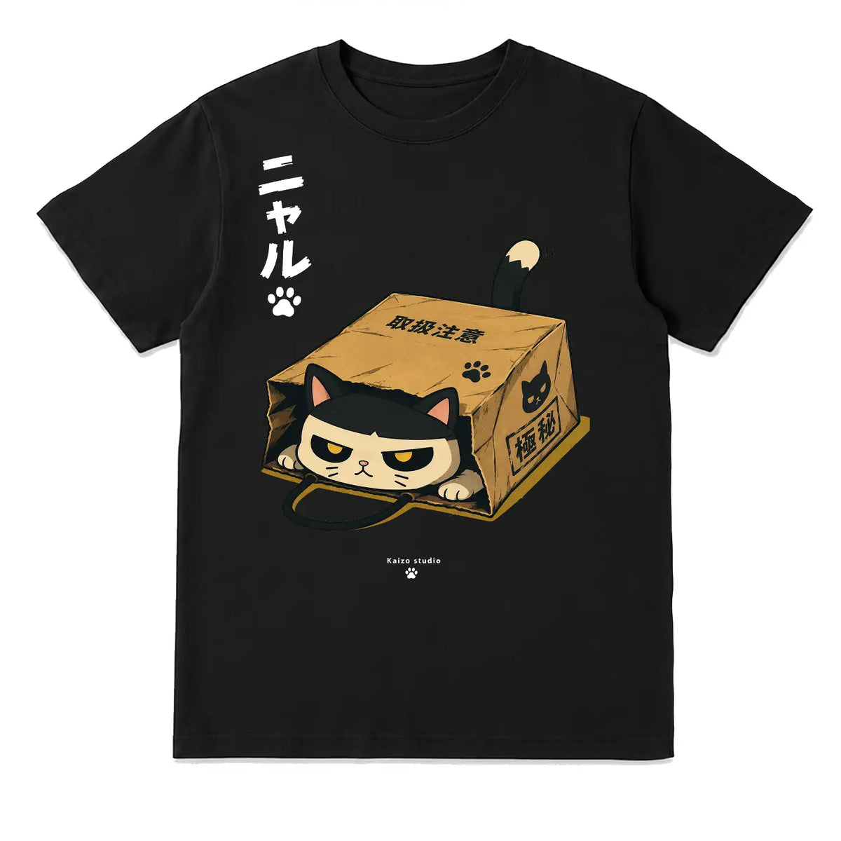 Grumpy Cat in a Box Japanese T-Shirt