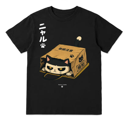 Grumpy Cat in a Box Japanese T-Shirt