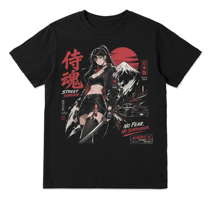 Street Samurai Girl Japanese T-Shirt