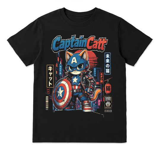 Captain Catt Neon City T-Shirt