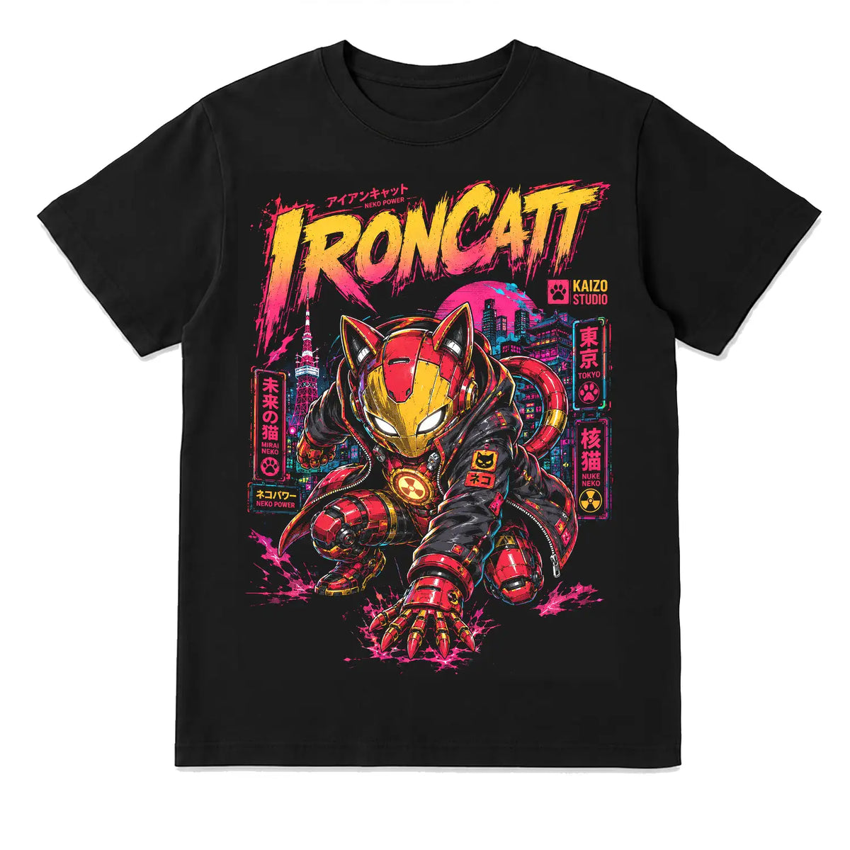 Ironcatt Neko Power T-Shirt