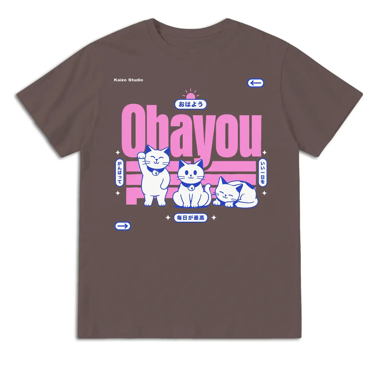 Ohayou Cats Japanese T-Shirt
