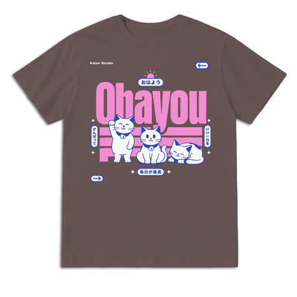 Ohayou Cats Japanese T-Shirt