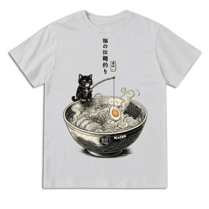 Ramen Fishing Cat Japanese T-Shirt