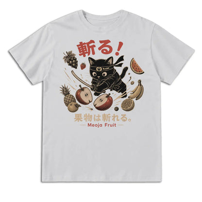 Fruit-Slicing Ninja Cat T-Shirt