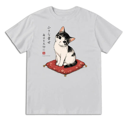Small Happiness Japanese Cat T-Shirt