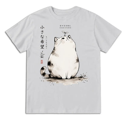 Small Hope Japanese Cat T-Shirt