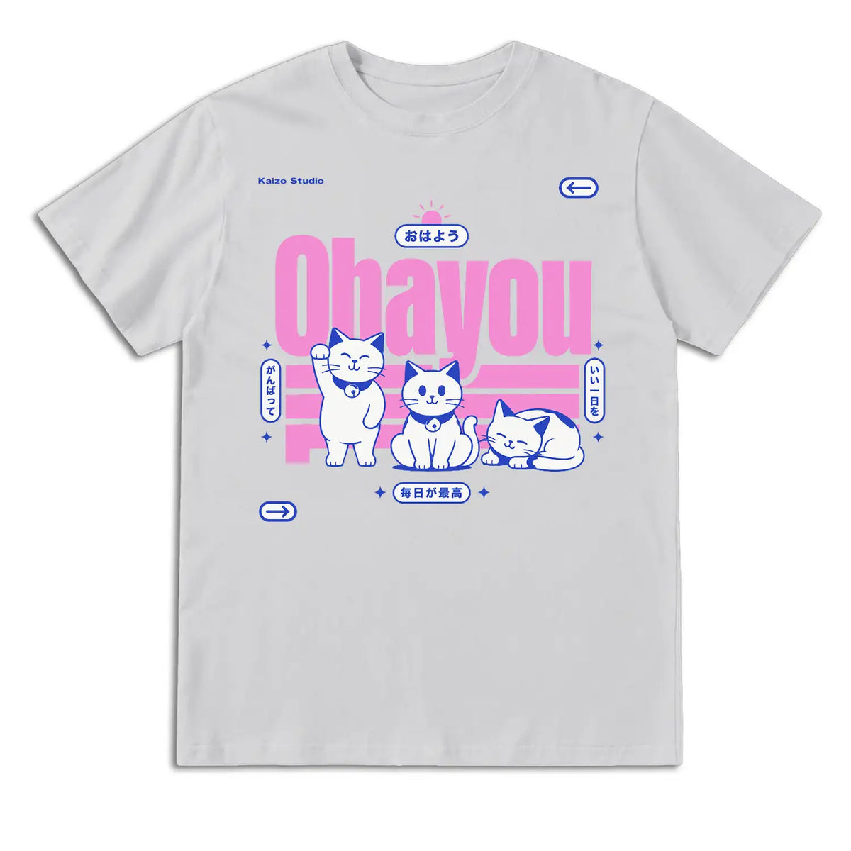 Ohayou Cats Japanese T-Shirt