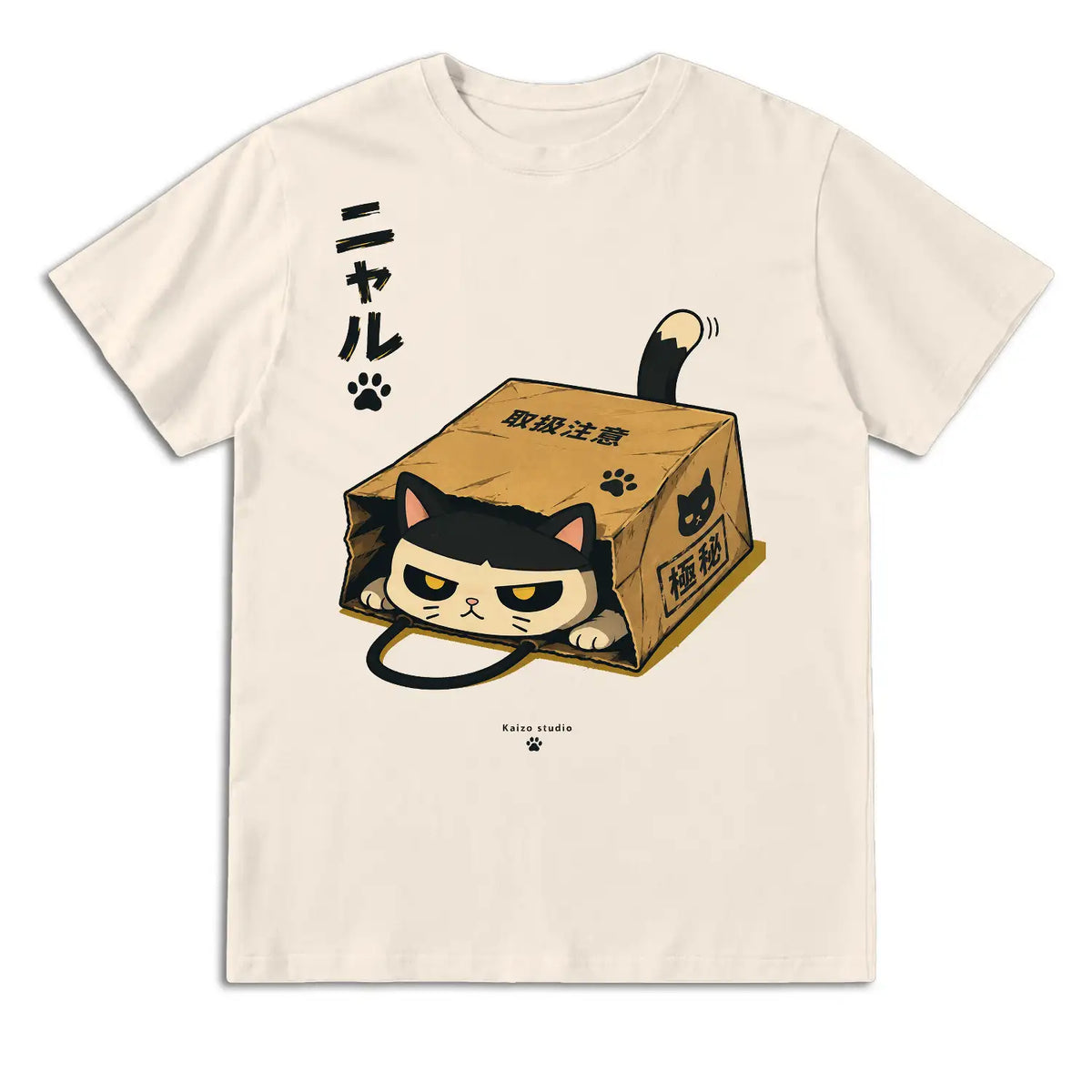 Grumpy Cat in a Box Japanese T-Shirt