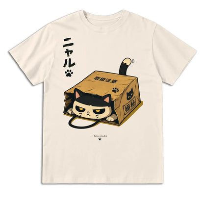 Grumpy Cat in a Box Japanese T-Shirt