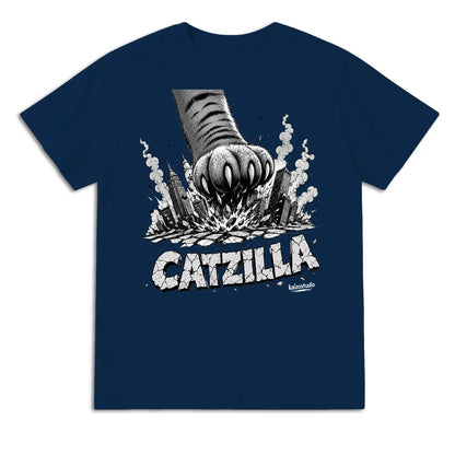 Catzilla Giant Paw Japanese Monster T-Shirt