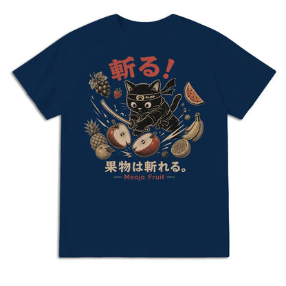 Fruit-Slicing Ninja Cat T-Shirt