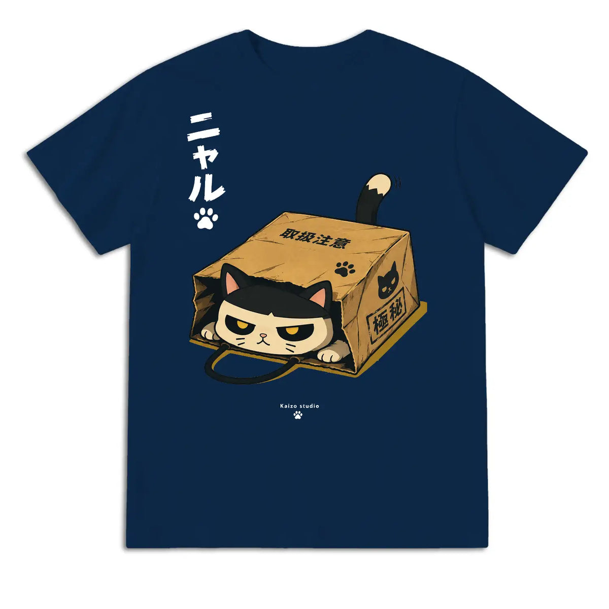 Grumpy Cat in a Box Japanese T-Shirt