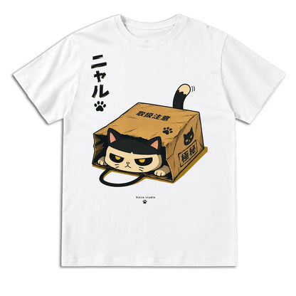 Grumpy Cat in a Box Japanese T-Shirt